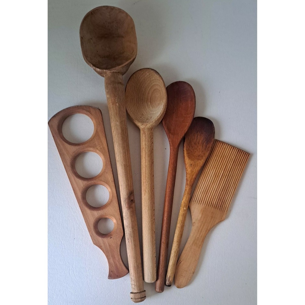 Primitive Wooden Spoons &  Farmhouse Utensils